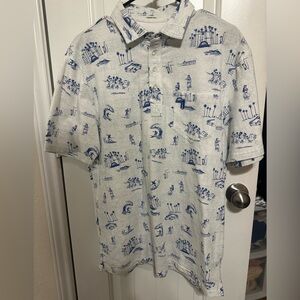 The Original 4-Button Golf Polo Drifter Print by Johnnie-O